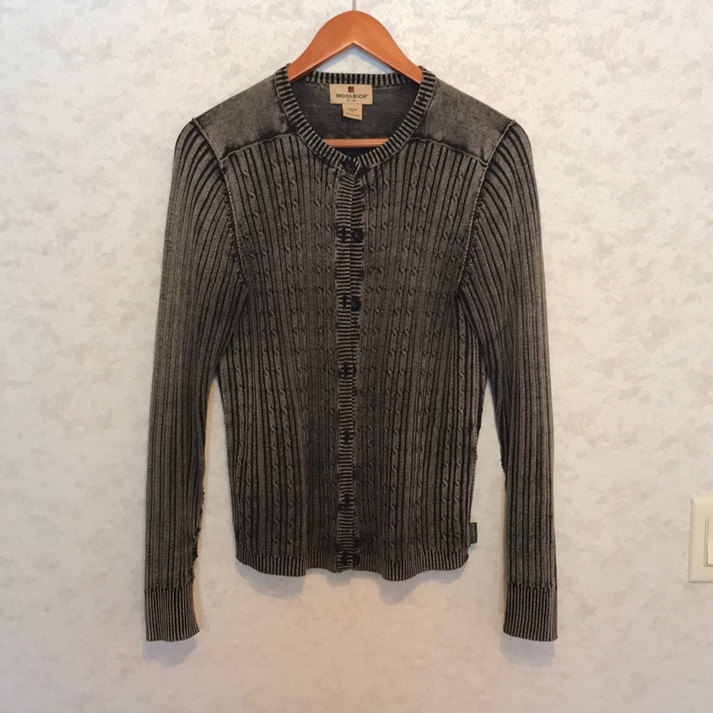 Ramie and cotton cardigan